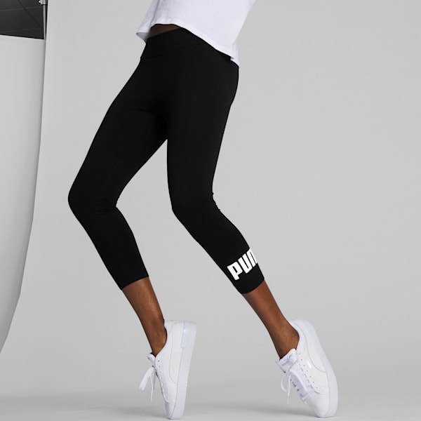 Legging 3/4 à logo Essentials Femme, Puma Black, extralarge