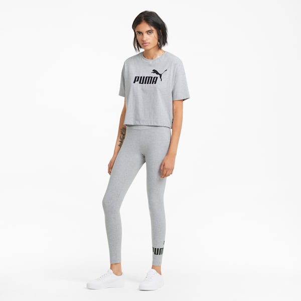 Leggings con logotipo Essentials para mujer, Light Gray Heather, extralarge