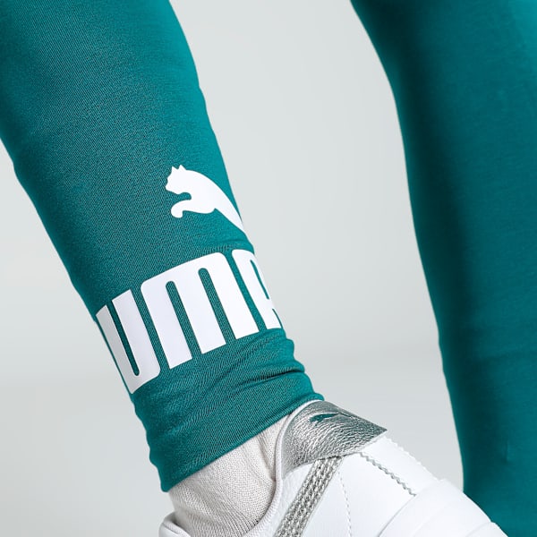 Logo Women's Tights, Cold Green, extralarge-IND
