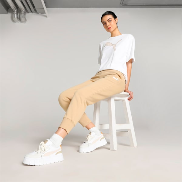 Women's Mid-Rise Sweat Pants, Sand Dune, extralarge-IND
