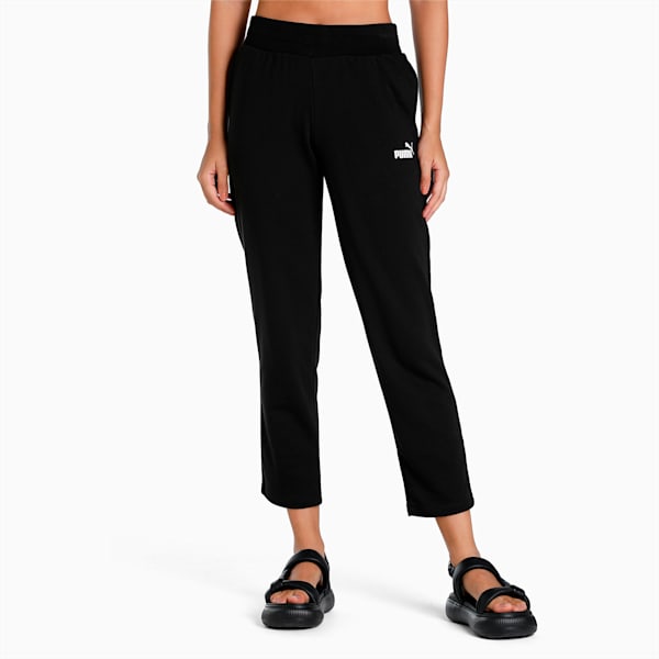 Women's Mid-Rise Sweat Pants, Puma Black, extralarge-IND