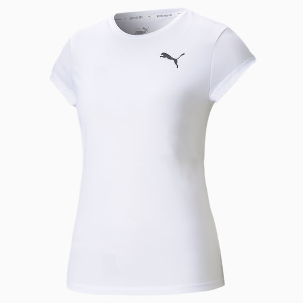 Active Regular Fit Women's T-Shirt, Puma White, extralarge-IND