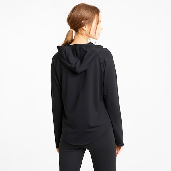 Active Knitted Relaxed Fit Women's Hoodie, Puma Black