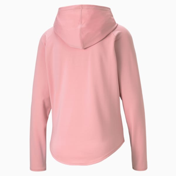 Active Knitted Relaxed Fit Women's Hoodie, Bridal Rose, extralarge-AUS