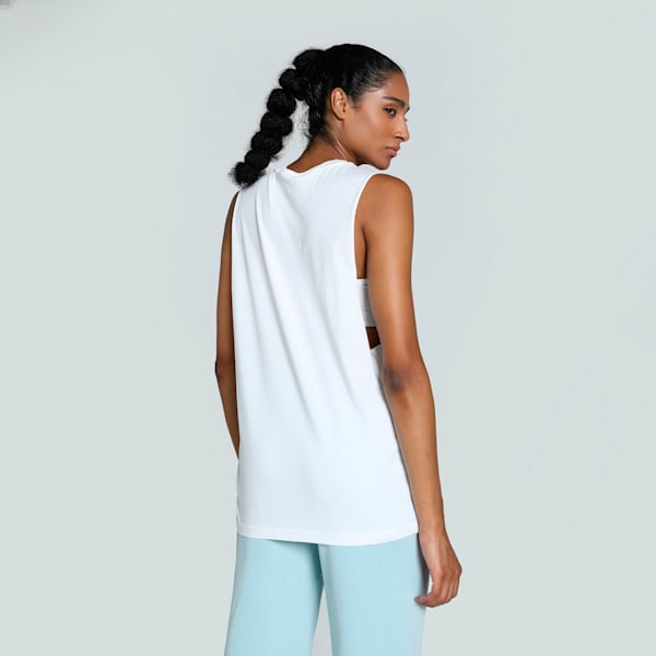 Essential Cut Off Logo Women's Tank, Puma White, extralarge-IND