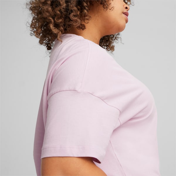 Women's Relaxed Fit Crop Top, Grape Mist, extralarge-IND