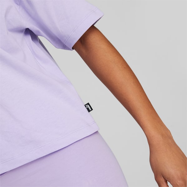 Essentials Logo Cropped Tee Women, Vivid Violet