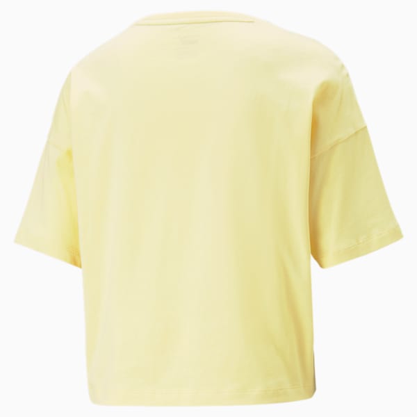 Essentials Women's Relaxed Fit Crop Top, Light Straw, extralarge-IND