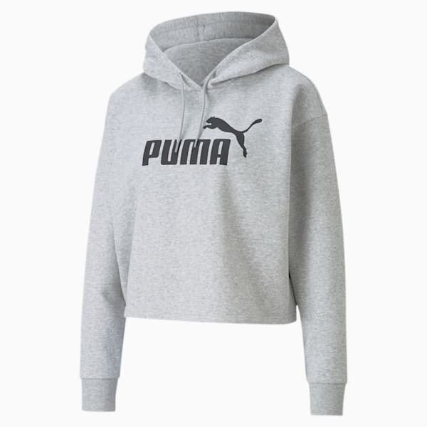Essentials Cropped Logo Women s Hoodie