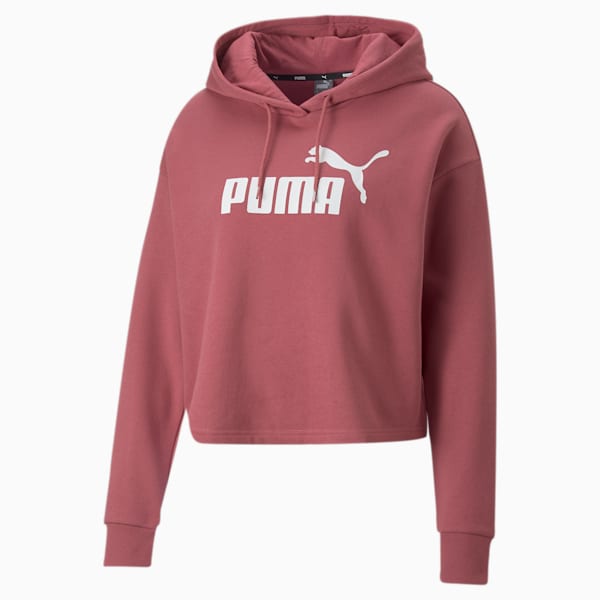 Cropped Logo Women's Hoodie, Dusty Orchid, extralarge-IND