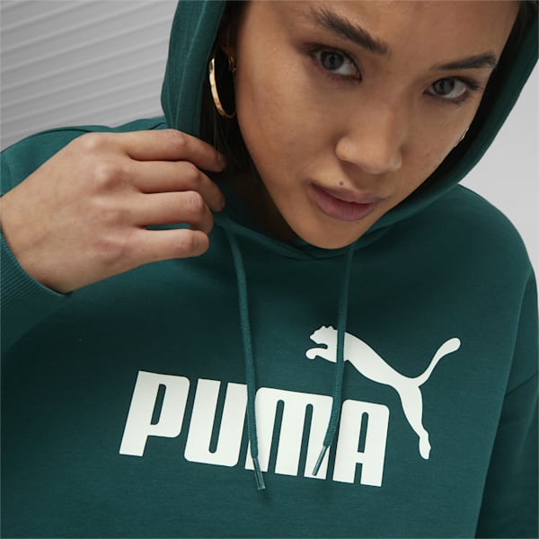 Cropped Logo Women's Hoodie, Malachite, extralarge-IND