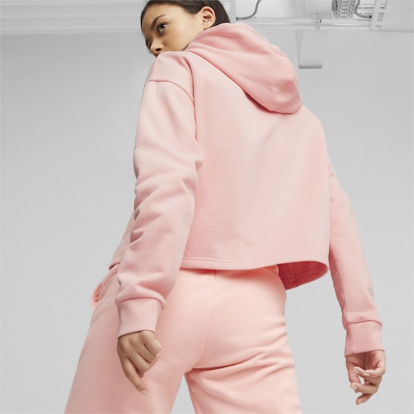 Cropped Logo Women's Hoodie, Peach Smoothie, extralarge-IND