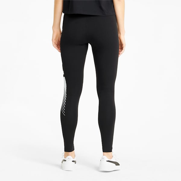 Essentials Graphic Tight Fit Women's Tights, Puma Black, extralarge-IND