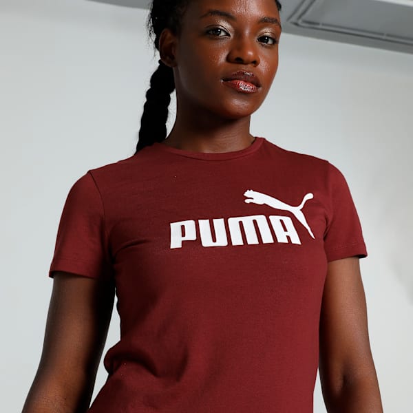 Essentials Logo Regular Fit Heather Women's T-shirt, Intense Red, extralarge-IND