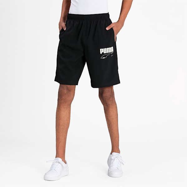 Rebel Woven Men's Shorts, Puma Black, extralarge-IND