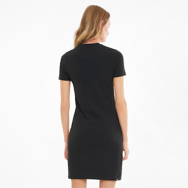 Essentials Women's Slim Tee Dress, Puma Black, extralarge