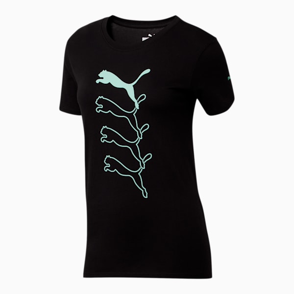 Rebel Women's Tee, Puma Black, extralarge