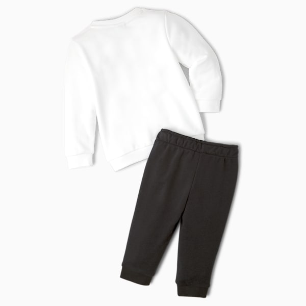 PUMA x PEANUTS Infant + Toddler Crewneck + Jogger Set, Puma White-Puma Black, extralarge