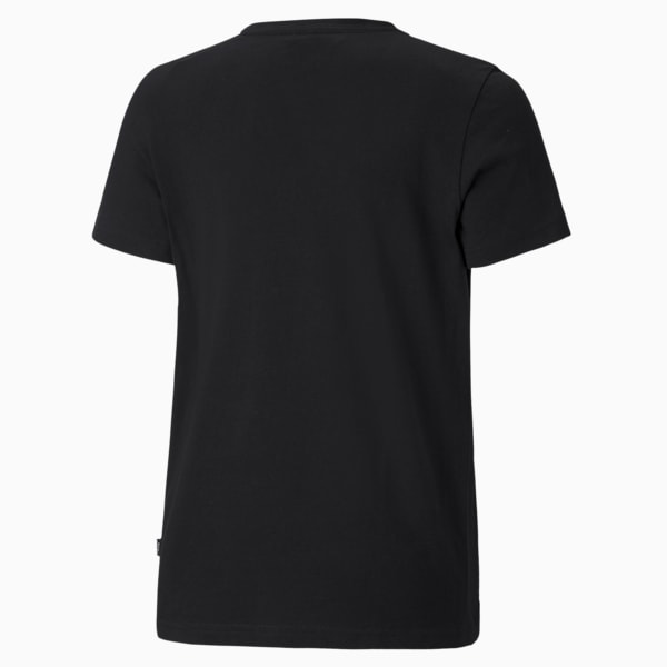 Essentials Logo Boys' Tee, Puma Black, extralarge