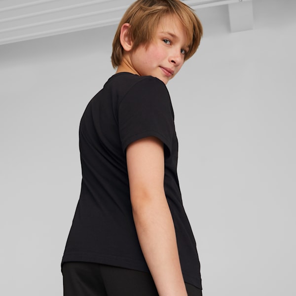 Essentials Logo Tee Big Kids, Puma Black, extralarge