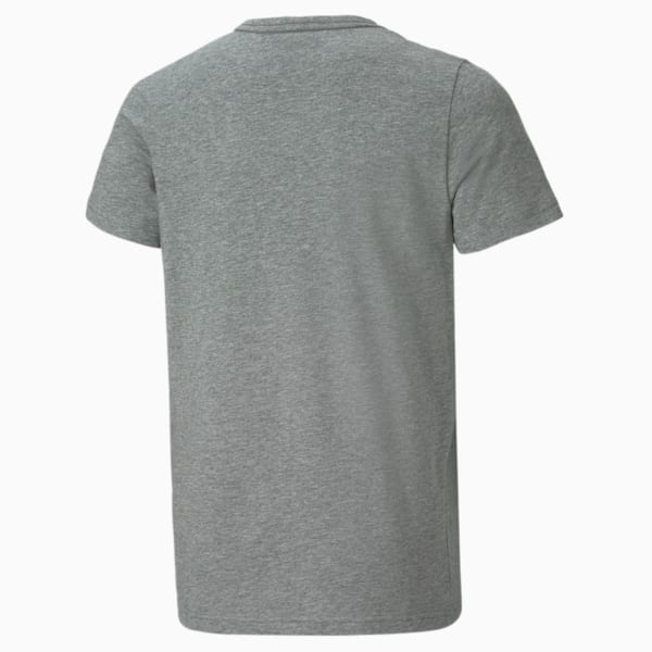 Camiseta Essentials con logo para niños grandes, Medium Gray Heather, extragrande