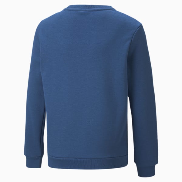Big Logo Boy's Crew-Neck Sweat Shirt, Lake Blue, extralarge-IND