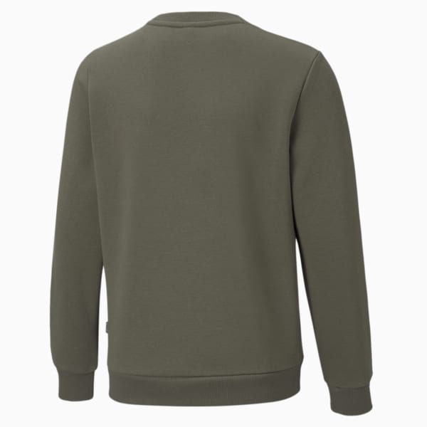 Big Logo Boy's Crew-Neck Sweat Shirt, Grape Leaf, extralarge-IND