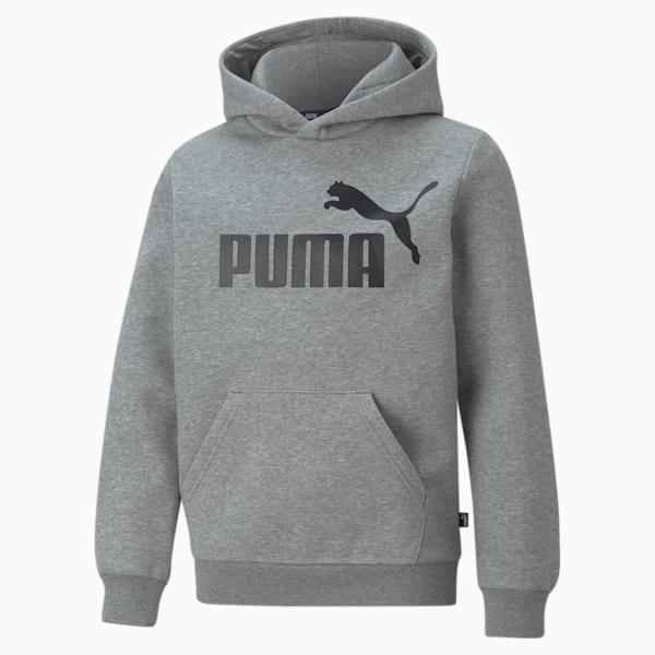 Essentials Big Logo Youth Hoodie, Medium Gray Heather, extralarge-GBR