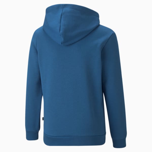 Essential Big Logo Boy's Hoodie, Lake Blue, extralarge-IND