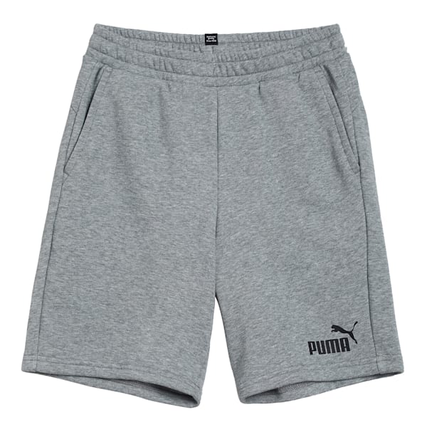 Shorts de entrenamiento Essentials para jóvenes, Medium Gray Heather, extralarge