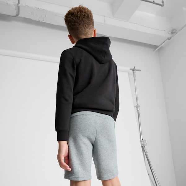 Shorts de entrenamiento Essentials para jóvenes, Medium Gray Heather, extralarge