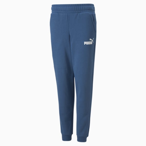 Logo Boy's Knitted Pants, Lake Blue, extralarge-IND