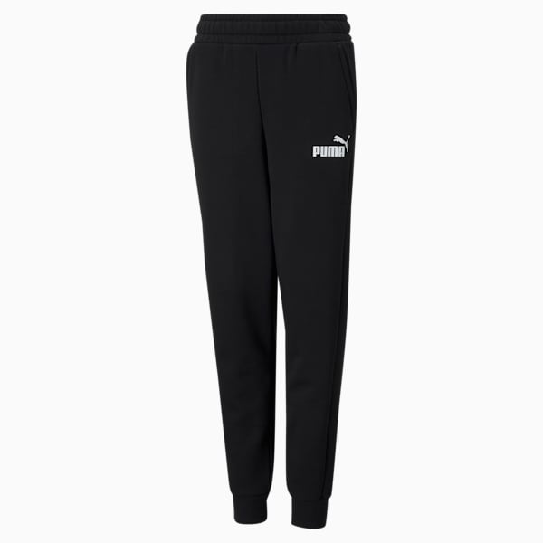 Essentials Logo Big Kids' Sweatpants, Puma Black, extralarge