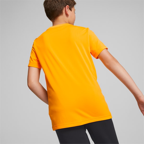 Active Small Logo Boy's T-Shirt, Tangerine, extralarge-IND
