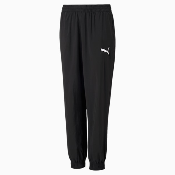 Active Woven Sweatpants Youth, Puma Black, extralarge