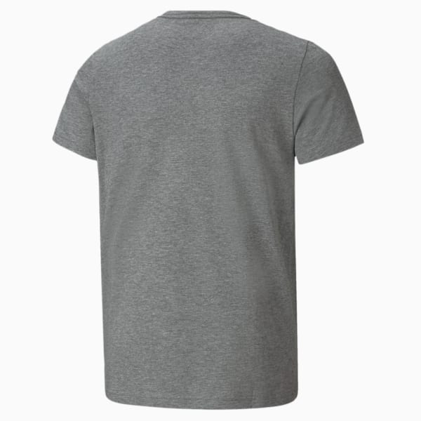 Essentials+ Two-Tone Logo Tee Big Kids, Medium Gray Heather, extralarge