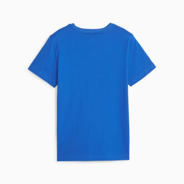 Essentials+ Two-Tone Logo Tee Big Kids, Racing Blue, extralarge