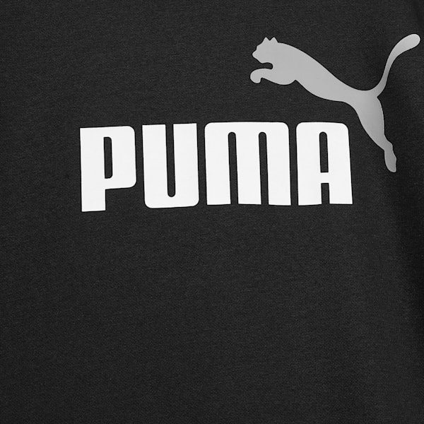 Two Tone Big Logo Youth Sweatshirt, PUMA White-Medium Gray, extralarge-IND