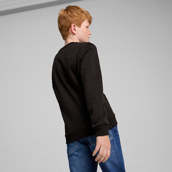 Two Tone Big Logo Youth Sweatshirt, PUMA White-Medium Gray, extralarge-IND
