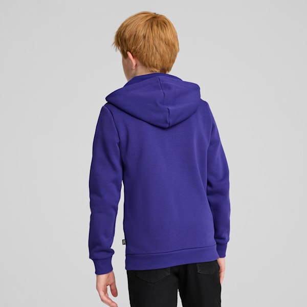 Essentials+ Two-Tone Big Logo Hoodie Big Kids, Lapis Lazuli, extralarge