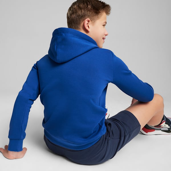 Essentials+ Two-Tone Big Logo Hoodie Big Kids, Cobalt Glaze, extralarge