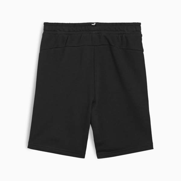 Shorts juvenil Essentials+ Two-Tone Logo, PUMA Black-Clementine, extralarge