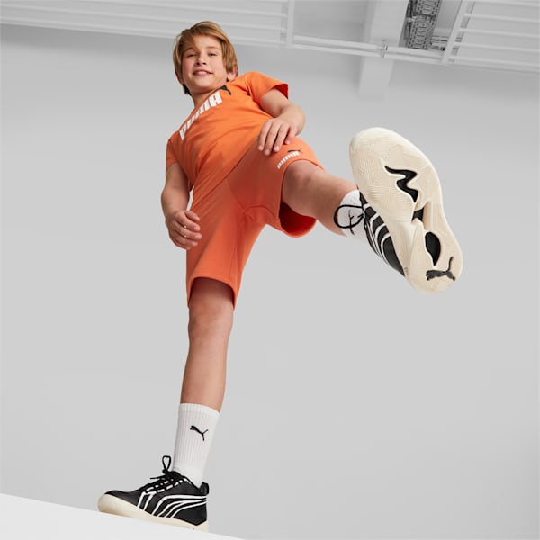 Logo Boys' Shorts, Chili Powder, extralarge-IND