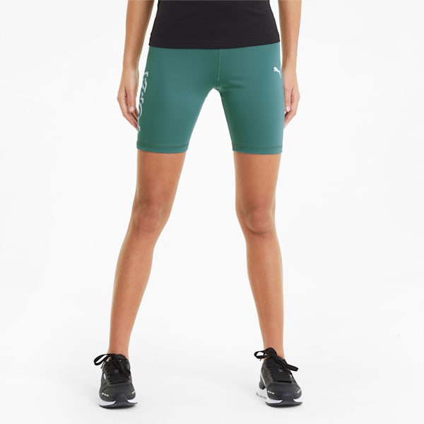 Modern Sports Women's Short Leggings, Blue Spruce, extralarge-IND