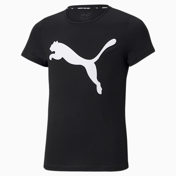 Active Girls T-Shirt, Puma Black, extralarge-AUS