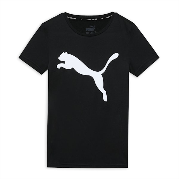 Active Girls T-Shirt, Puma Black, extralarge-IND