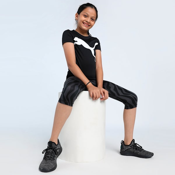 Active Girls T-Shirt, Puma Black, extralarge-IND