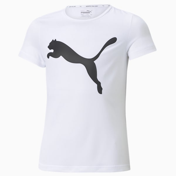 Active Girls T-Shirt, Puma White, extralarge-AUS