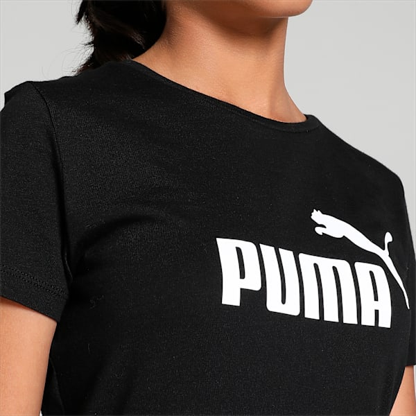 Essentials Logo Girl's T-Shirt, Puma Black, extralarge-IND