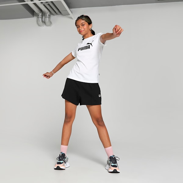 Essentials Logo Girls' Tee, Puma White, extralarge